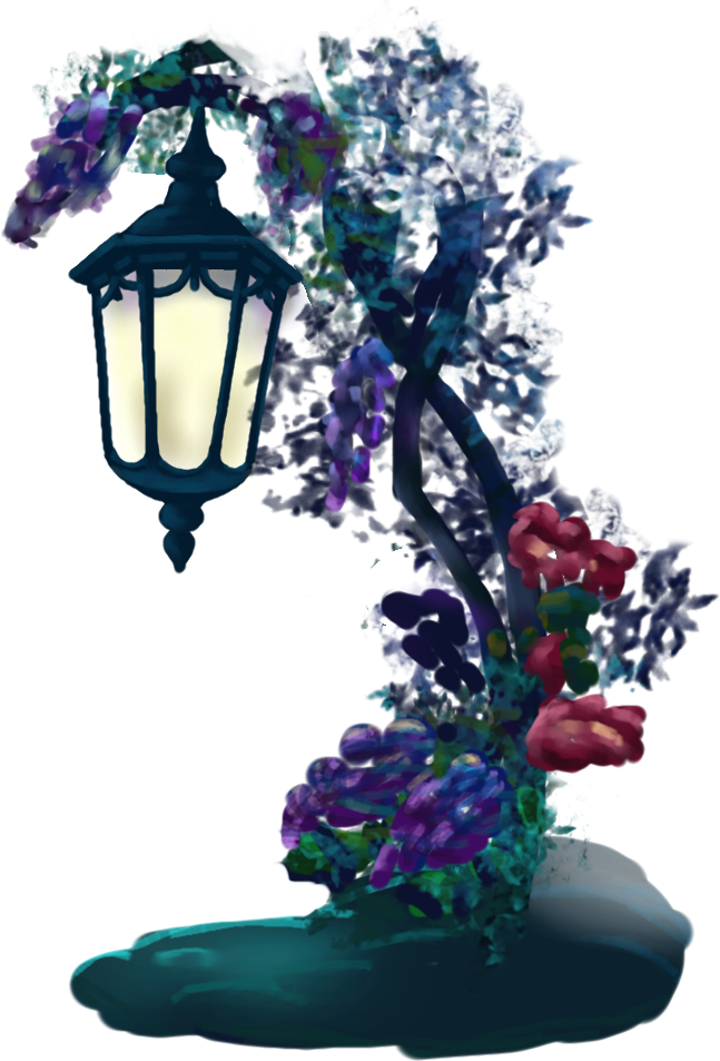 Light Brush digital art vine lantern